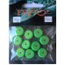 Вантаж вухатий для риболовлі, таблетка (ексцентрик) колір Silvereyes Green Apple, 10шт в уп., вага 12г